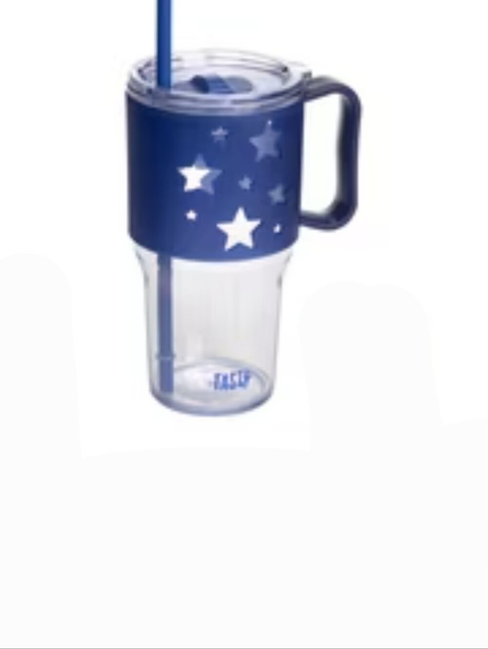 Tasty 40oz Glow in the‎ dark blue stars patriotic drink tumbler brand new